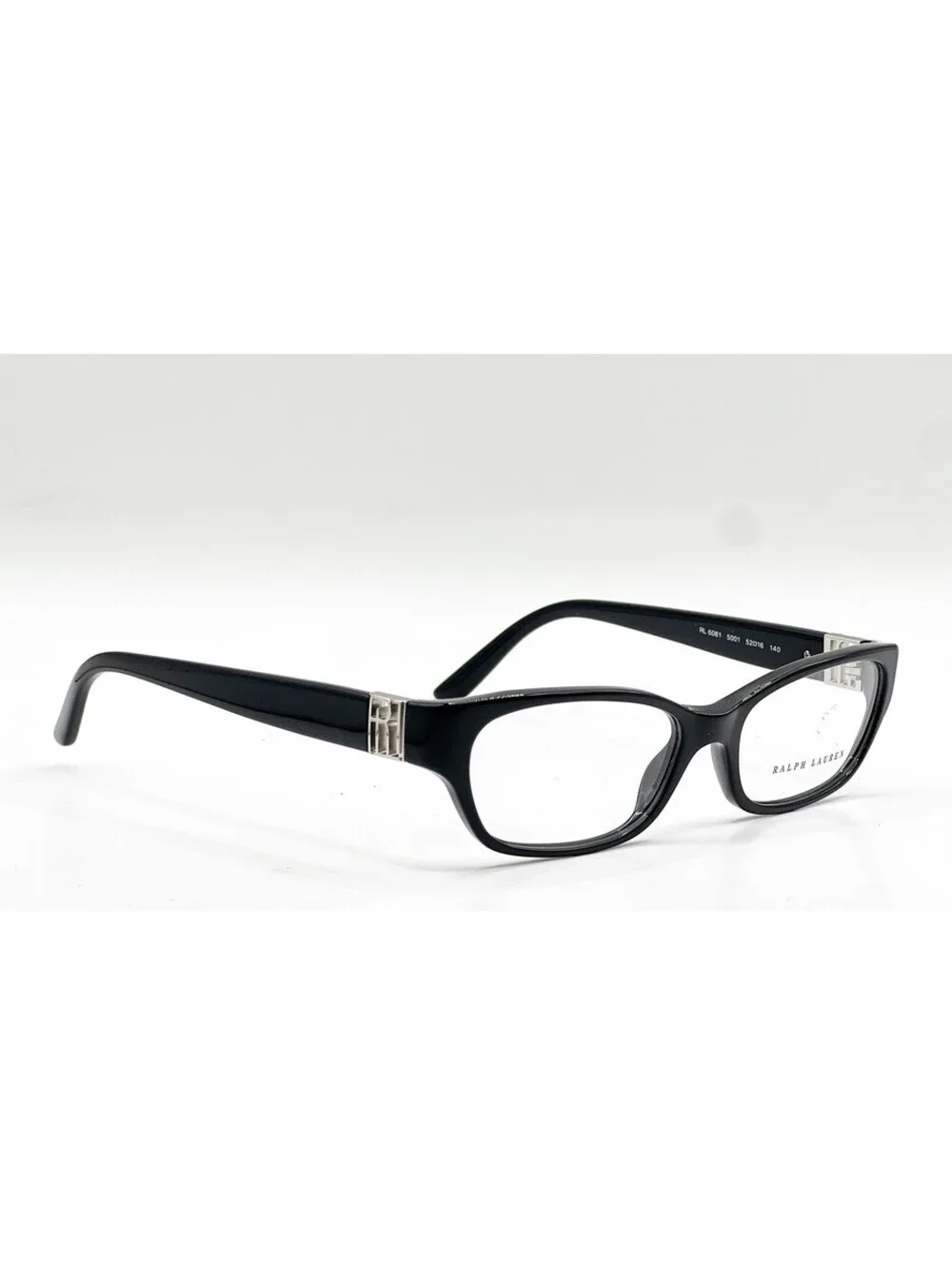 Ralph Lauren RL 6081 5001 Black Full Rim Authentic Eyeglass Frames 52-16-140